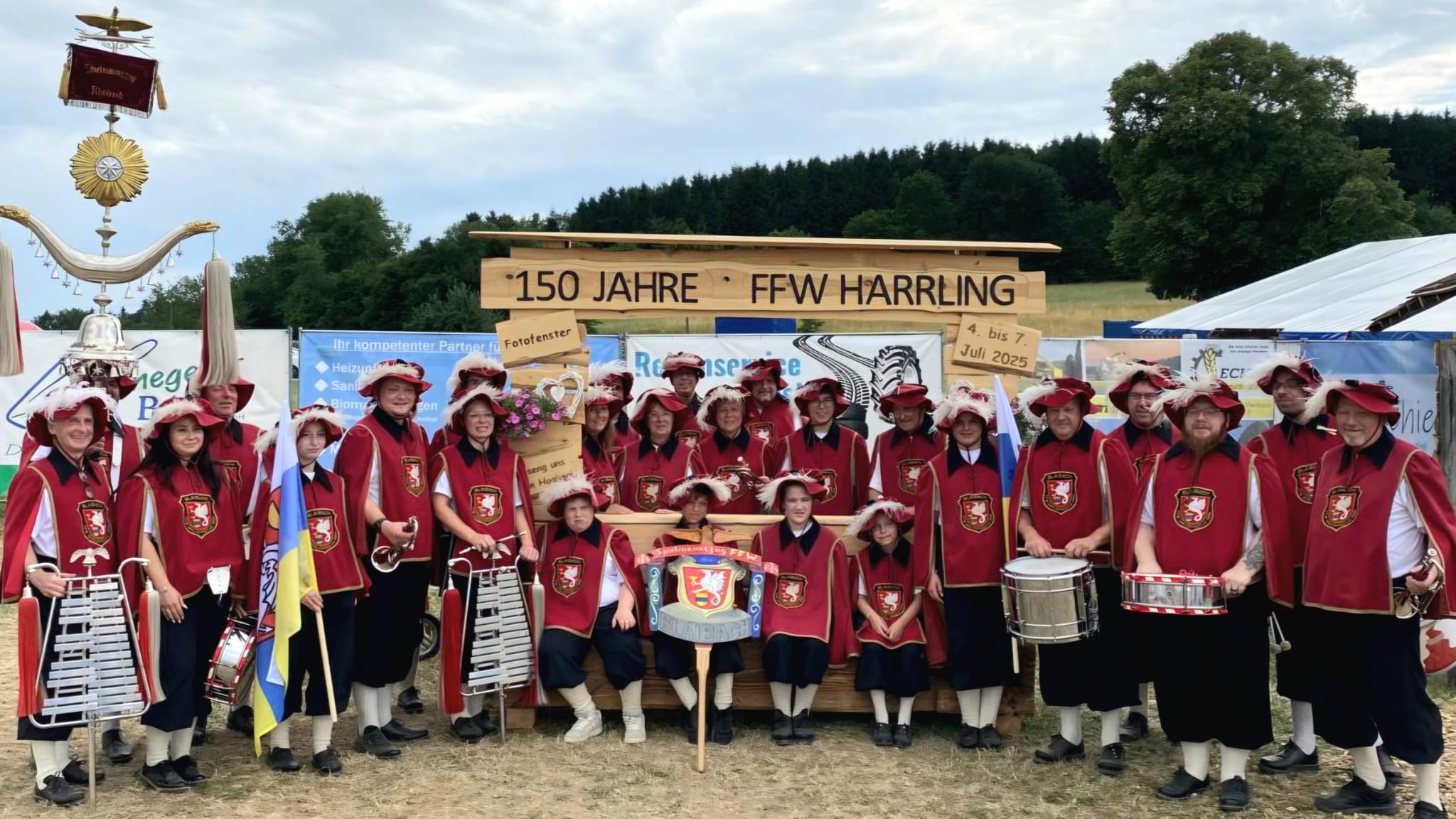 Gruppenfoto Spielmannszug Blaibach 2025